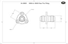 '-8AN Flanged Bolt in Pass Thru Bulkhead Fitting by Fluidworks-Fluidworks-Motion Raceworks